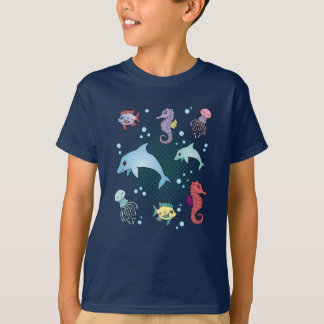 T-shirt Marine Life Marine Animaux Aquarium Cadeau d'aquar