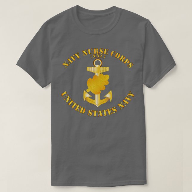 T-shirt Marine Marine Corps Infirmière Pin w Txt (Design devant)