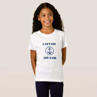 Marine moderne Blue Ancre nautique et nom/rang