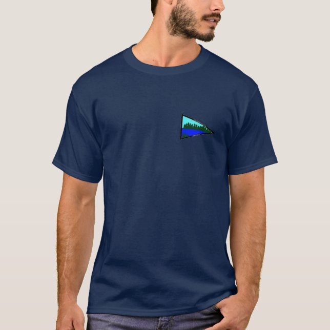 T-shirt marine pour hommes (Devant)