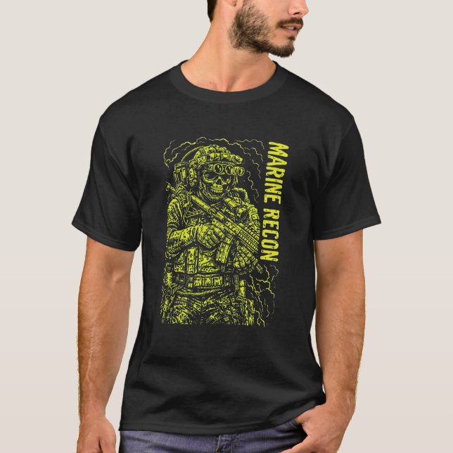T-shirt Marine Recon Special Operations Graphic Art (Devant)