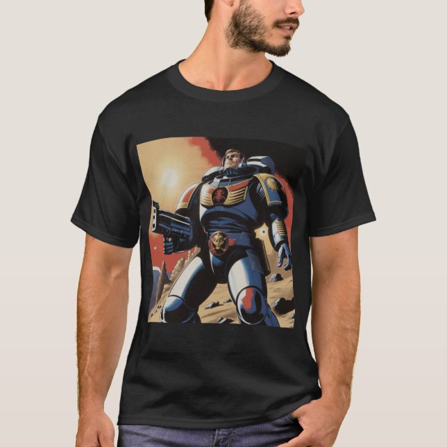 T-shirt Marine Universe du futur (Devant)