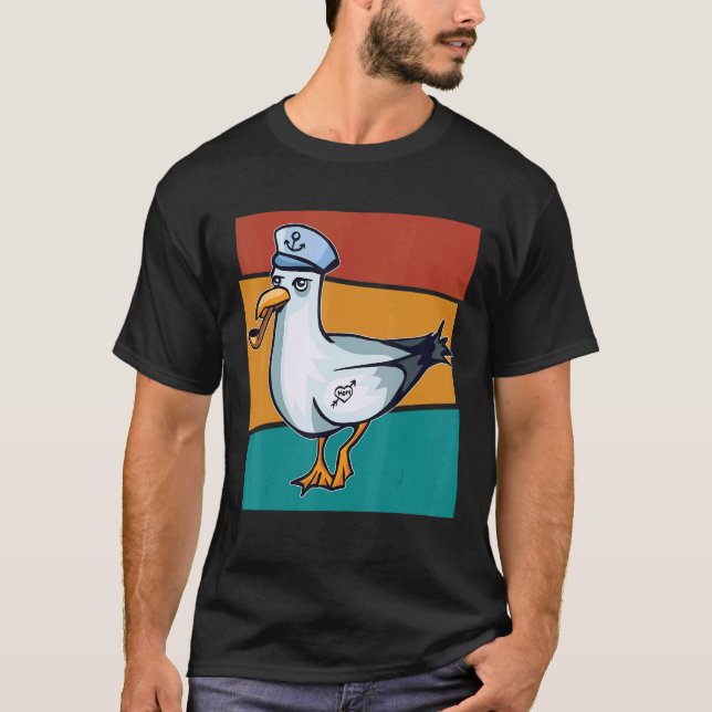 T-shirt Marine vintage (Devant)