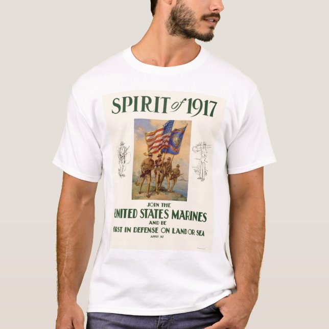 T-shirt Marines - esprit de 1917 (Devant)