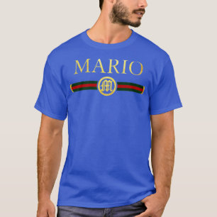 T-shirt Mario Nom Personnalisé Royal Luxe Cadeaux Cadeaux