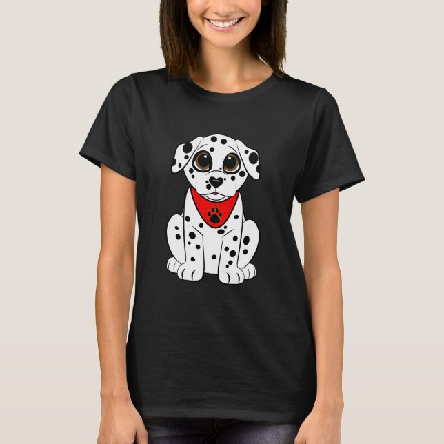 T-shirt Marionnette dalmate avec nez en forme de coeur (Devant)