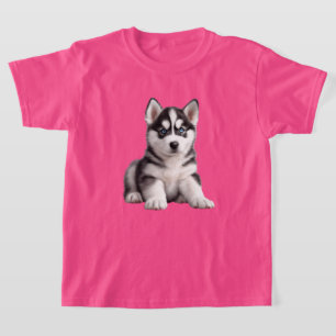 T-shirt marionnette Husky pour enfant