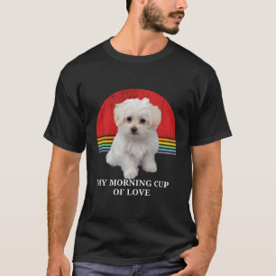 T-shirt Marionnettes maltaises Lover Retro Sunset Propriét