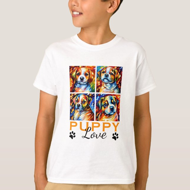 T-shirt marionnettes stylisées (Devant)