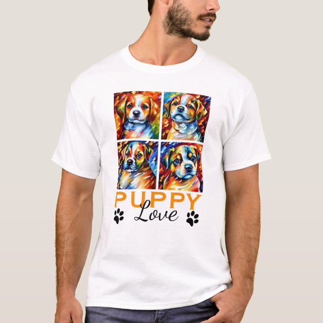 T-shirt marionnettes stylisées (Devant)