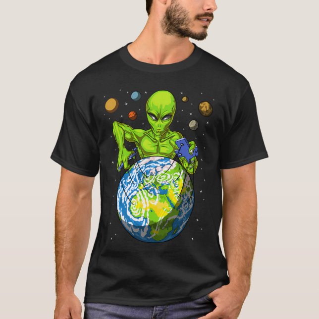 T-shirt Marionnettiste Alien Spatial (Devant)