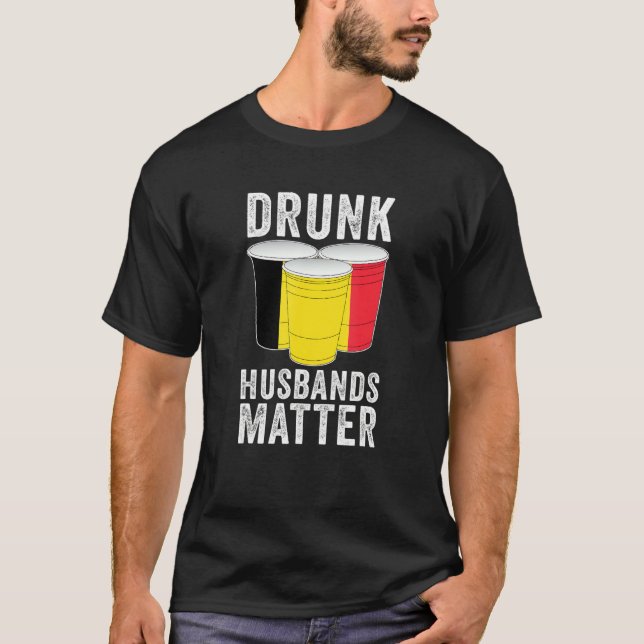 T-shirt Maris ivre Matter Belgique Drapeau belge Drinki (Devant)