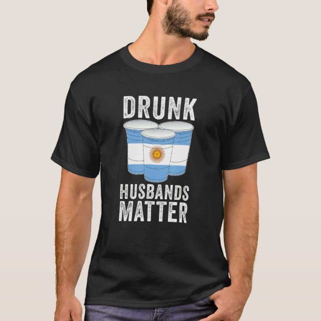 T-shirt Maris ivres Matter Argentine Drapeau Boire (Devant)