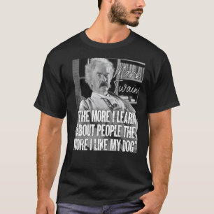 T-shirt Mark Twain Citation Apprendre À Propos Des Gens Pl