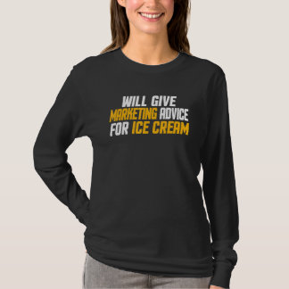 T-shirt Marketing Donnera des conseils de marketing pou