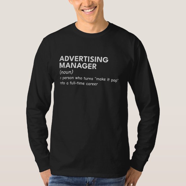 T-shirt Marketing Manager Life - Version amusante (Devant)