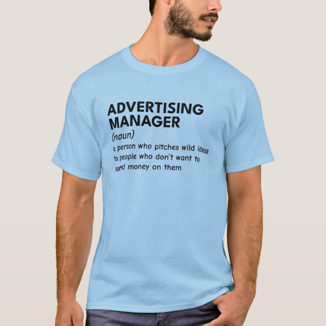 T-shirt Marketing Manager Office Humour (Devant)