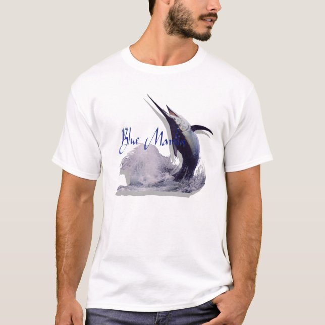 T-shirt marlin bleu (Devant)