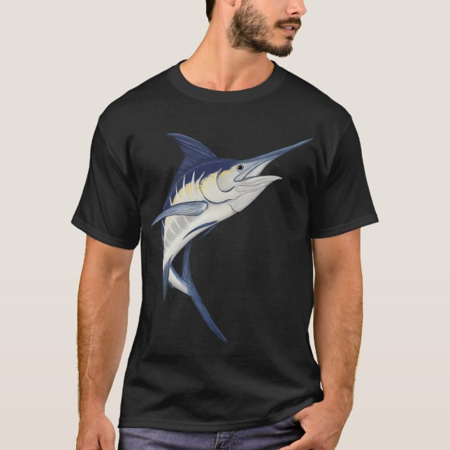 T-shirt Marlin bleu (Devant)