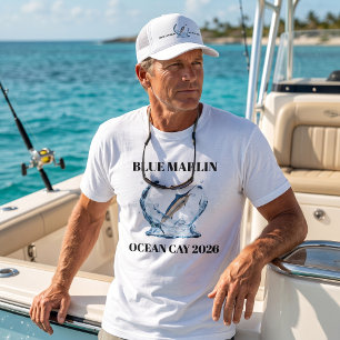 T-shirt Marlin Bleu Nautilique Pêcheur Extérieur Sur mes