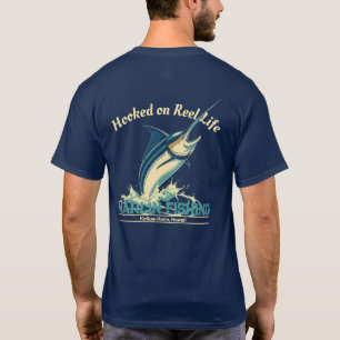 T-shirt Marlin Fish Hooked on Reel Life