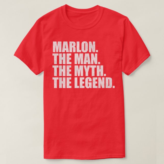 T-shirt Marlon Marlon Nom Marlon prénom (Design devant)