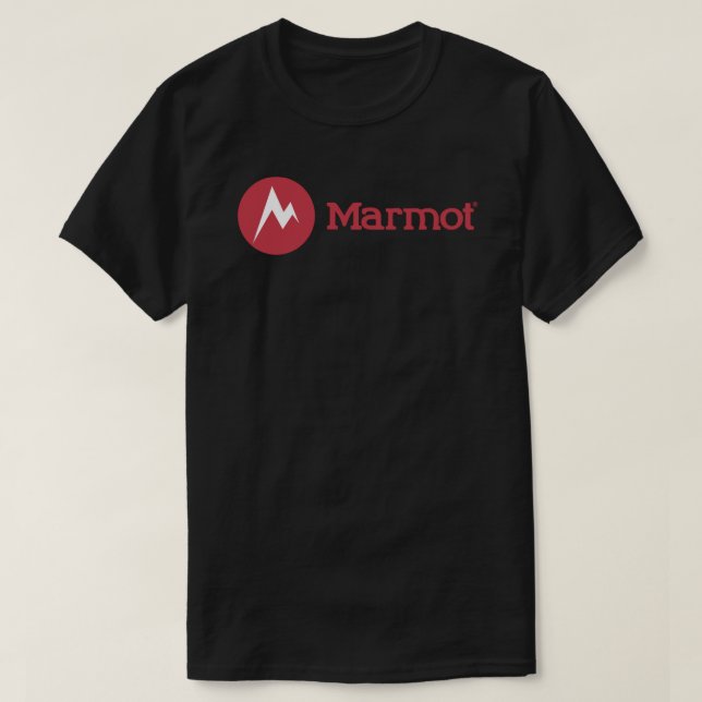 T-shirt Marmot est un vêtement et un sport de plein air (Design devant)