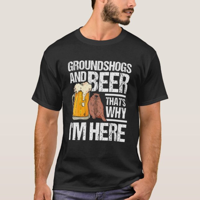 T-shirt Marmotte de fond et de la bière Marmotte de fond W (Devant)