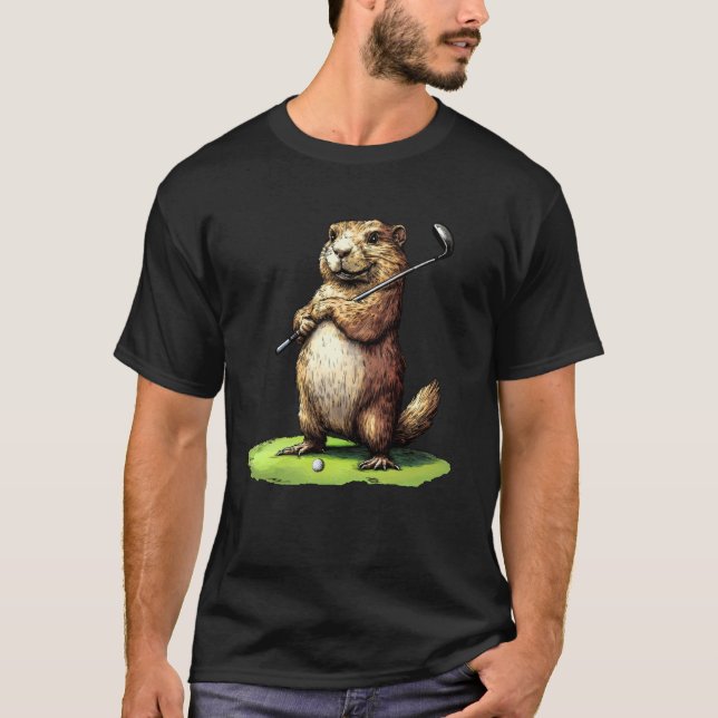 T-shirt Marmotte des golfeurs (Devant)