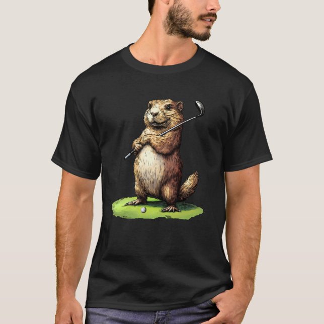 T-shirt Marmotte des golfeurs (Devant)