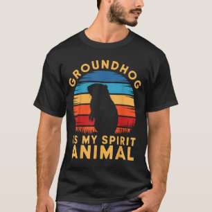 T-shirt Marmotte Est Mon Animal Spirituel Fouine Marmotte