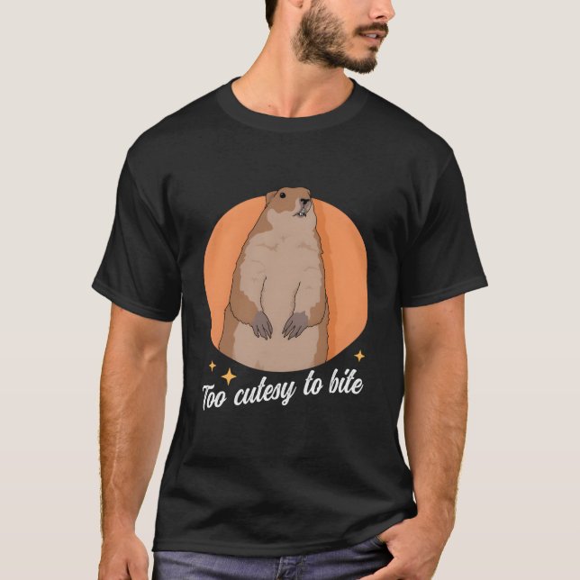 T-shirt Marmotte Trop Cutesy Bois-Shock Marmotte (Devant)