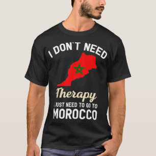 T-shirt Maroc Carte du drapeau marocain Cadeaux de voyage