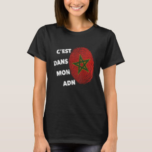 T-shirt Maroc C'est dans mon et Maroc fier Maroc en M