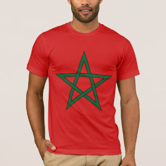 T-shirt Maroc, drapeau du Maroc, drapeau du Maroc.