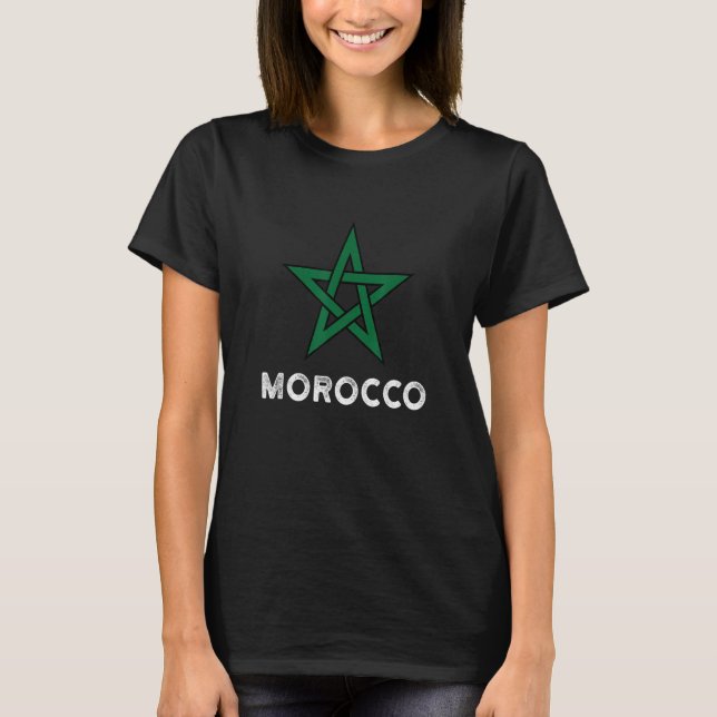 T-shirt Maroc Drapeau femmes enfants Maroc Drapeau (Devant)