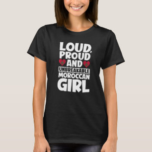 T-shirt Maroc Drapeau Fiers Marocains Hommes & Femmes