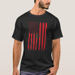T-shirt Maroc Drapeau Marocain Football Fan