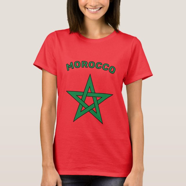 T-shirt Maroc - Drapeau Marocain Hommes (Devant)