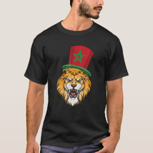 T-shirt Maroc Drapeau Marocain Soccer Supporter Pour Homme