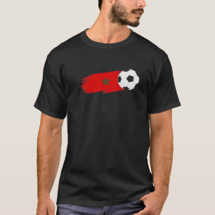 T-shirt Maroc Drapeau Marocain Soccer Supporter Pour Homme