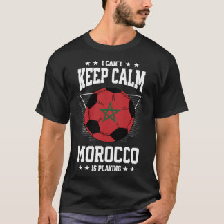 T-shirt Maroc Football Jersey 2022 Drapeau Drôle Amour de