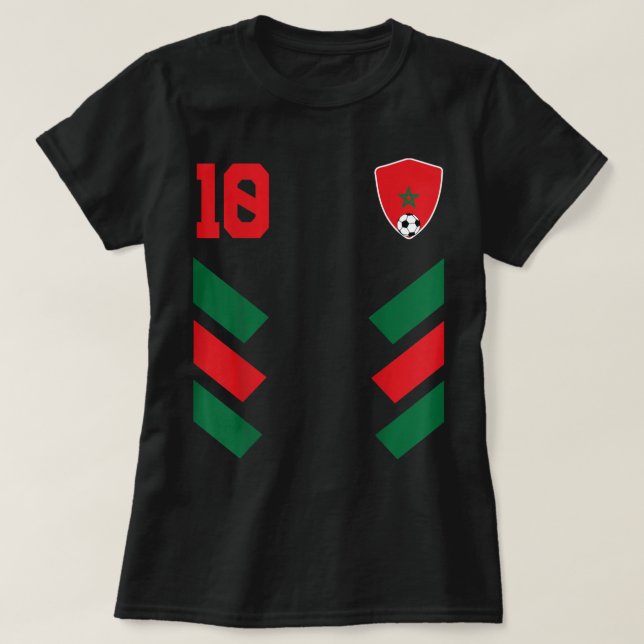 T-shirt Maroc Football Jersey Maroc Football Maroc (Design devant)