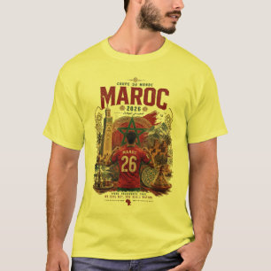 T-shirt Maroc pour toujours : Coupe du Monde 2026
