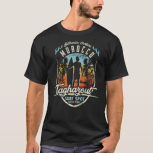 T-shirt Maroc Surf de surf Vintage Retro Surfer Taghazou