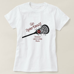 T-shirt Maroon Go Team Lacrosse Maman