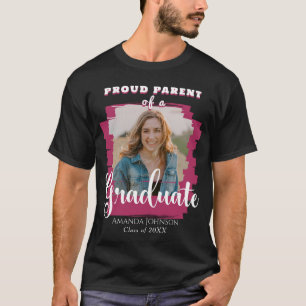 T-shirt Maroon Graduate Photo Fier Parent Graduate Graduat