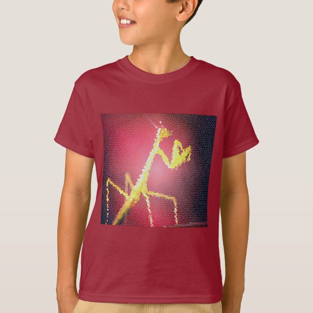T-Shirt - Maroon Mantis Tile Mosiac (Devant)