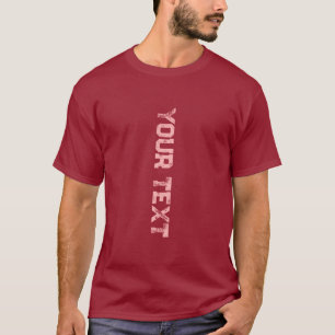 T-shirt Maroon Modèle de police à double face