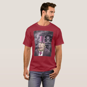 T-shirt maroon pour hommes Hyde